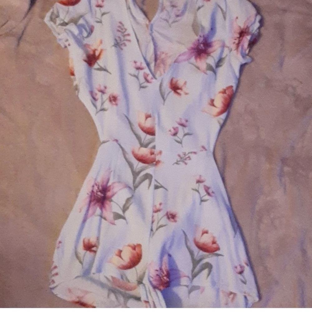 Blue Flower romper